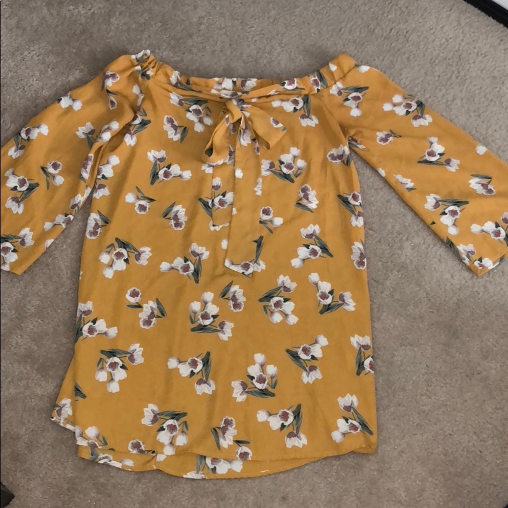 Off the shoulder dress